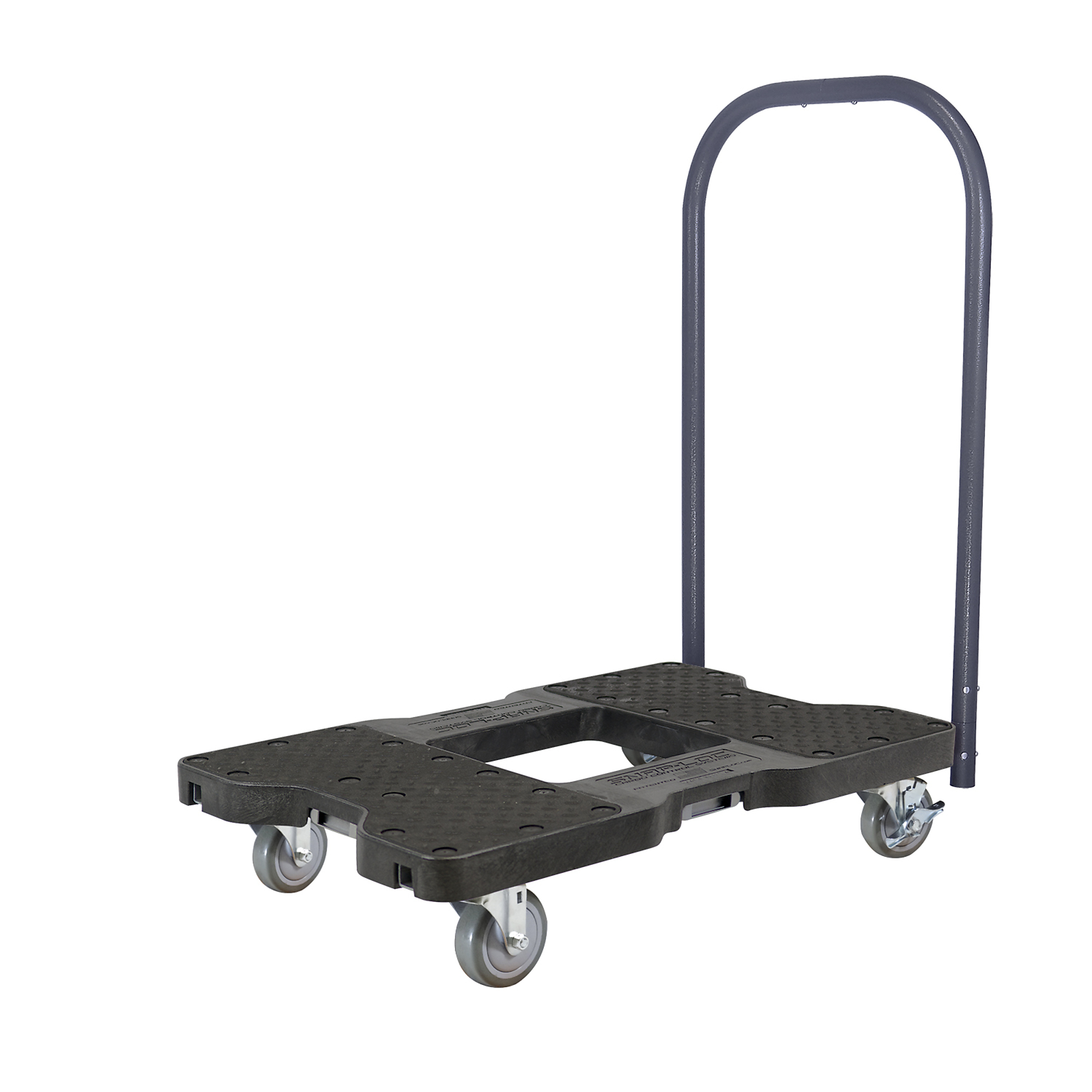 Snap-Loc Industrial Strength E-Track Push Cart Dolly - 1500-Lb. Capacity, Black, Multiple Materials, Model# SL1500P4B